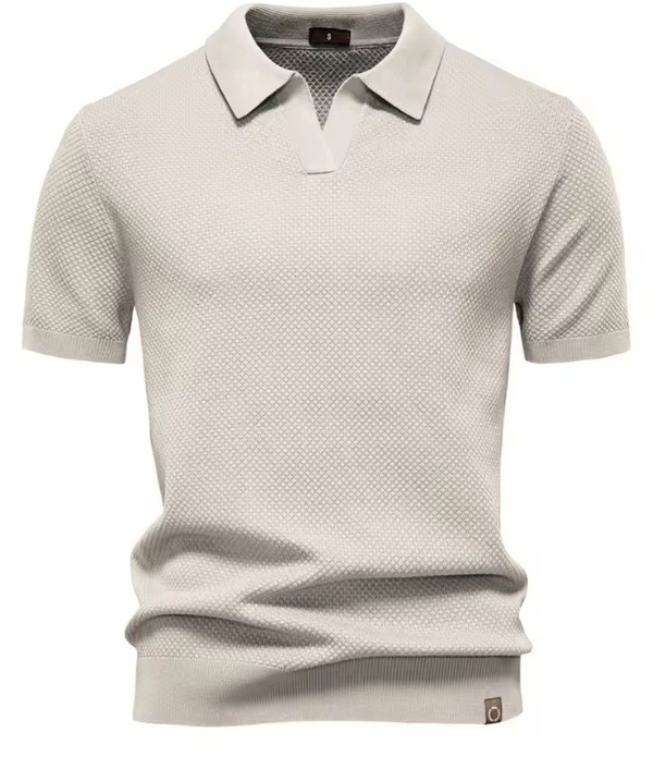 Viktor | Gestileerd poloshirt met structuur